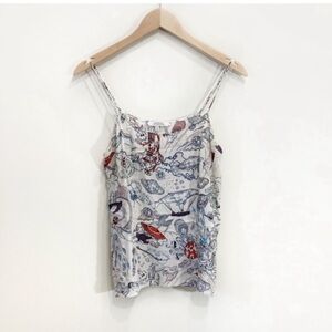 Dorothy Schumacher Silk Print Camisole Tank Size Medium